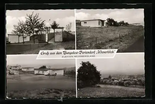 AK Albaxen /Weserbergland, Bungalow-Feriendorf Weserblick