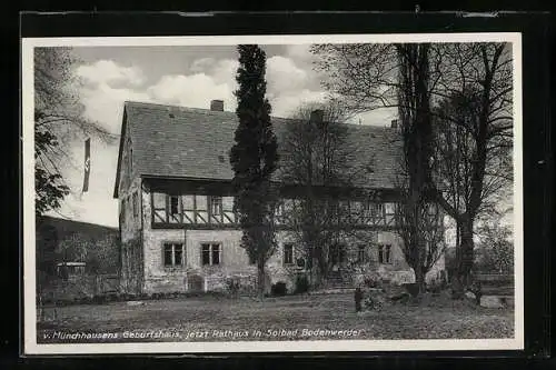 AK Bodenwerder a. d. W., Münchhausens Geburtshaus