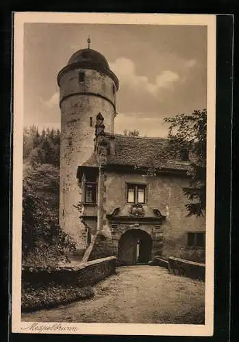 AK Mespelbrunn, Schlosseingang