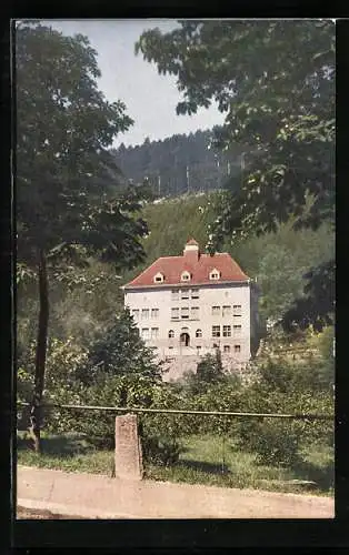 AK Calw, Neues Schulgebäude der Spöhrer`schen Höheren Handelsschule
