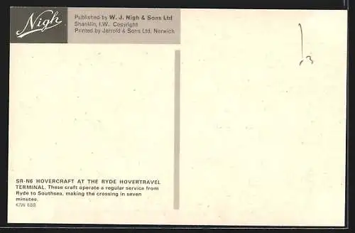 AK SR-N6 Hovercraft at the Ryde Hovertravel Terminal