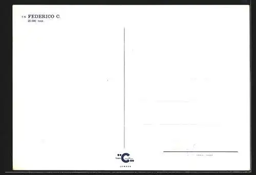 AK Passagierschiff Federico C. aus der Vogelschau