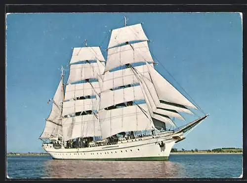 AK Segelschulschiff Gorch Fock, die Segel gesetzt
