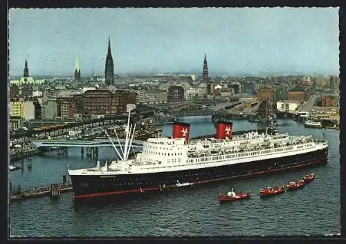 AK Passagier-Schnelldampfer Hanseatic, Hamburg-Atlantik Linie