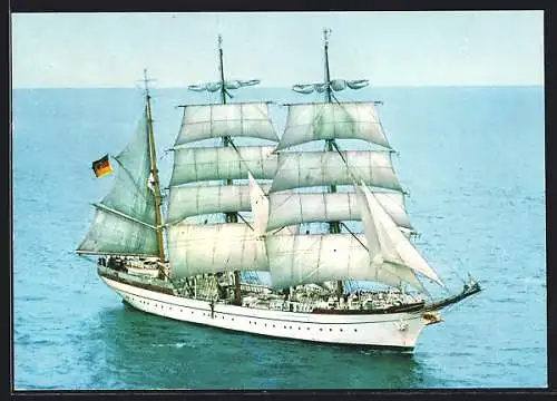 AK Segelschulschiff Gorch Fock aus der Vogelschau