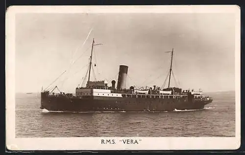 AK Passagierschiff RMS Vera in Fahrt