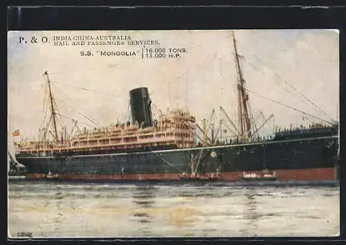 AK P. & O. India-China-Australia Mail and Passenger Service SS Mongolia