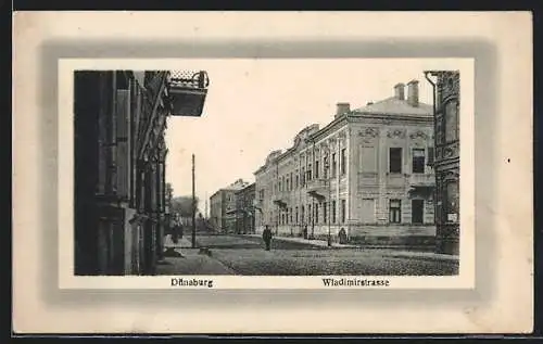 AK Dünaburg, Partie in der Wladimirstrasse
