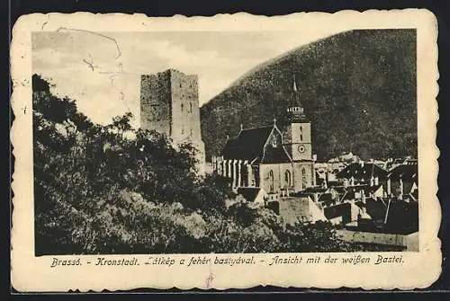 AK Kronstadt, Ansicht mit der weissen Bastei