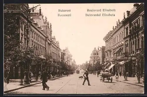 AK Bukarest, Boulevard Elisabeth, Bulevardul Elisabeta