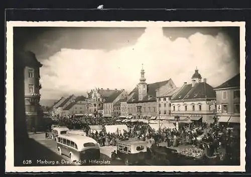 AK Maribor / Marburg, Markt auf dem platz