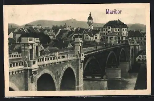 AK Marburg a. D., Die neue Reichsbrücke