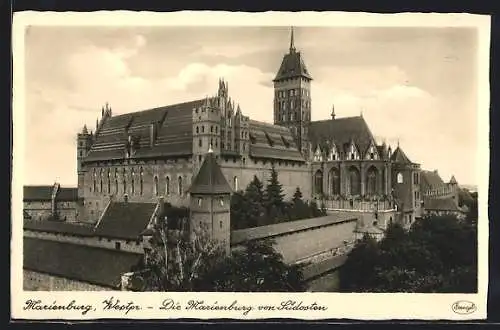 AK Marienburg, Ordensburg von Südosten