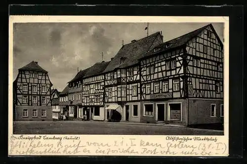 AK Camberg /Taunus, Althistorischer Markplatz