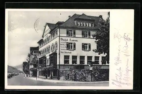 AK Rüdesheim am Rhein, Hotel Lamm