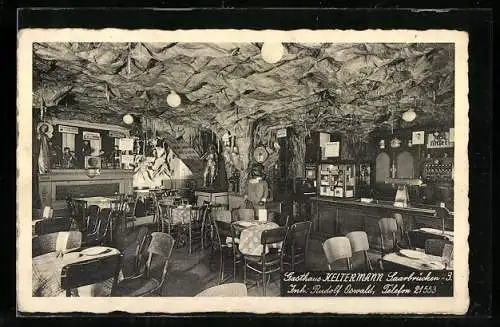 AK Saarbrücken, Gasthaus Keltermann, Inh. Rudolf Oswald