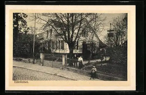 AK Edenkoben, Strassenpartie mit Kindern