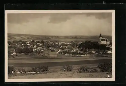 AK Wullersdorf /N.-Oe., Ober Stinkenbrunn mit der grossen Kirche