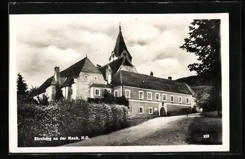 AK Kirnberg an der Mank, Ortspartie mit Blick auf den Kirchturm