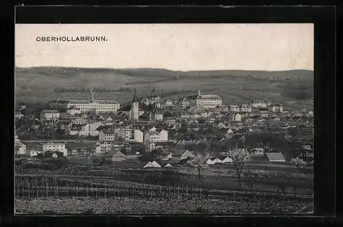 AK Oberhollabrunn, Gesamtansicht aus der Vogelschau