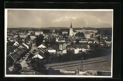 AK Hollabrunn, Ortsansicht aus der Vogelschau