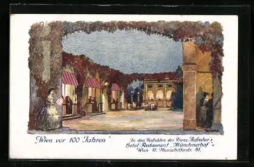 AK Wien, Franz Aufischers Alt-Wiener Restaurant, Mariahilferstrasse 81, Spezial-Liebfrauenbier