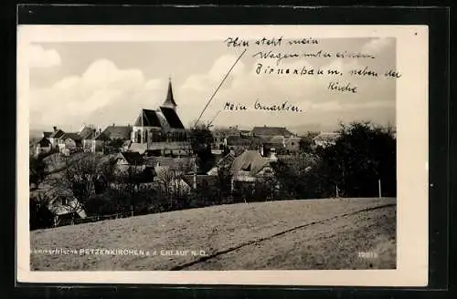 AK Petzenkirchen a. d. Erlauf, Ortsansicht im Herbst