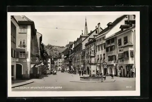 AK Feldkirch-Neustadt, Strassenpartie
