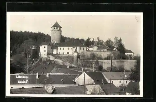 AK Litschau, Blick zum Schloss