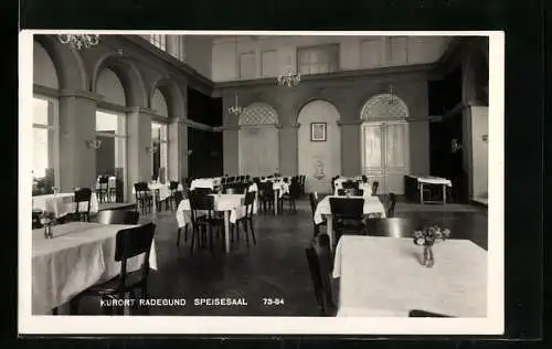 AK Radegund am Schröckel, Kurhaus, Speisesaal
