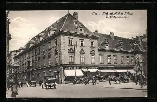 AK Wien, Erzbischöfliches Palais in der Rotenturmstrasse