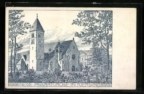 Künstler-AK Kierling, Neue Pfarrkirche