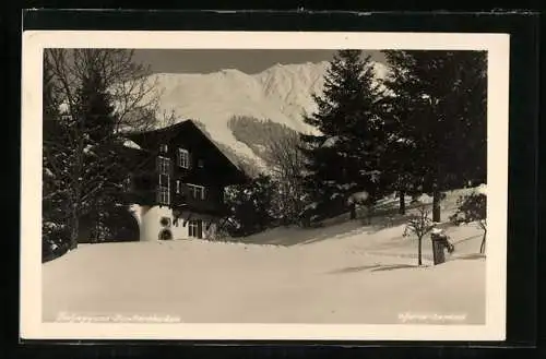 AK Tschagguns-Junkersboden, Ortspartie im Schnee