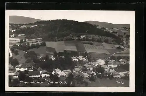AK Julbach /O.-Ö., Teilansicht, Fliegeraufnahme