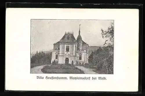 AK Matzleinsdorf bei Melk, Villa Heussenstamm