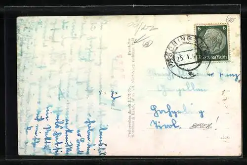 AK Pasching /O.-D., Teilansicht mit Kirche, Fliegeraufnahme