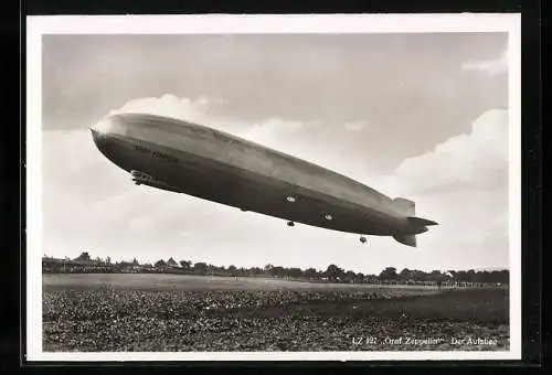 AK LZ 127 Graf Zeppelin, Der Aufstieg