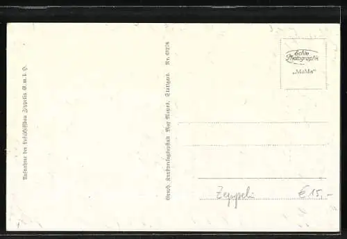 AK Luftschiff Graf Zeppelin, Wasserlandung auf dem Bodensee