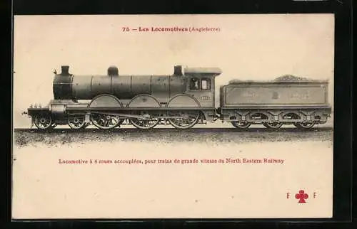 AK Locomotive à 6 roues accouplèes, englische Eisenbahn