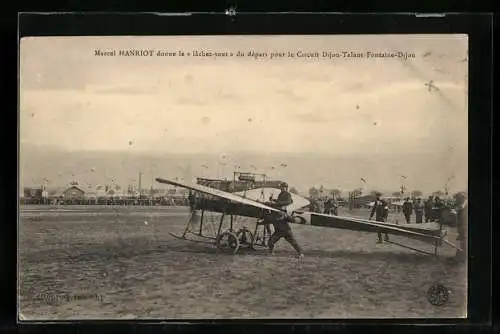 AK Marcel Hanriot Benjamin de l`Aviation, Flugzeug
