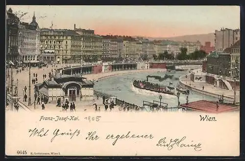 AK Wien, Blick auf den Franz-Josef-Kai