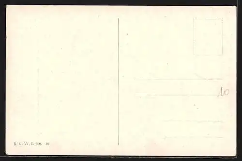 Künstler-AK Wien, Salesianer-Kirche im Winter