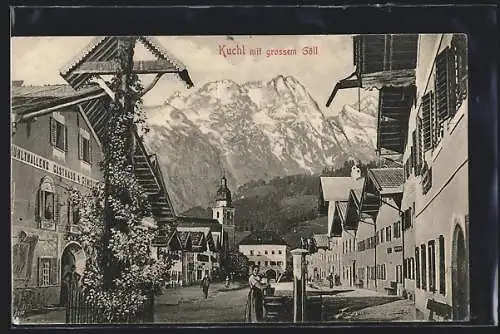 AK Kuchl, Panorama mit grossem Göll