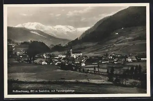AK Russbachsaag, Talansicht mit Tennengebirge