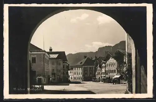 AK Mondsee, Blick zum Marktplatz