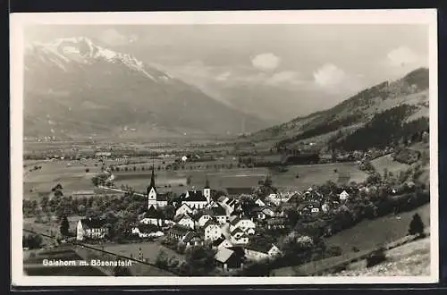 AK Gaishorn, Ortsansicht mit Kirche und Bösenstein