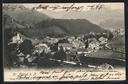 AK St. Aegyd a. N., Blick auf den Ort