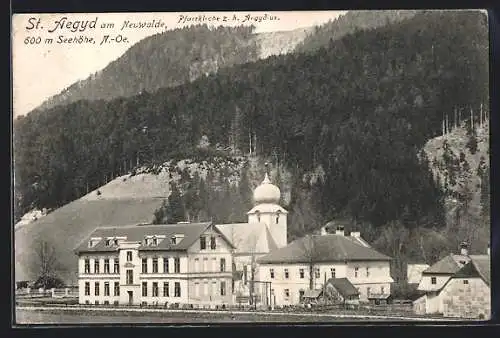 AK St. Aegyd am Neuwalde, Pfarrkirche z. h. Aegydius