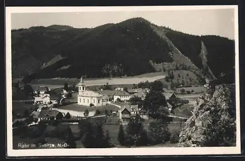 AK Rohr im Gebirge, Blick auf die Kirche