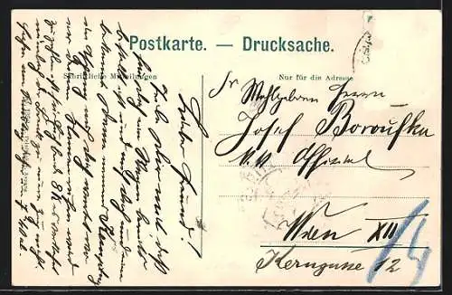 AK Friedberg-Pinggau /Steiermark, Teilansicht mit Kirche